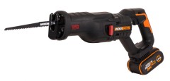 Аккумуляторная сабельная пила WORX WX516, 20В, 4Ач х1, ЗУ 2А.