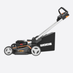 Газонокосилка WORX NITRO WG749E, 40v, 46 см, в комплекте АКБ 2х4 А·ч и 2х ЗУ (аккумуляторная)